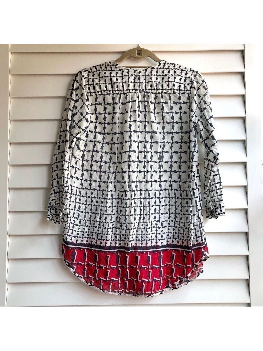 J. Crew Cubist Houndstooth Tunic Cover-Up - Picture 6 of 10